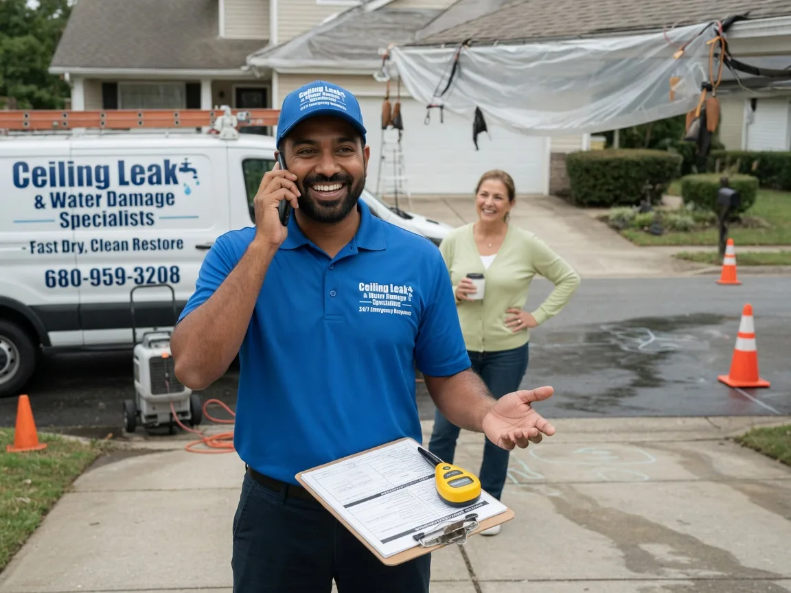Ceiling Leak Cleanup Lacarne, OH FAQs